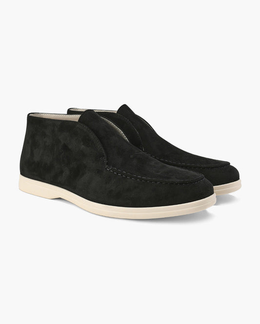 Hohe Wildleder-Slipper