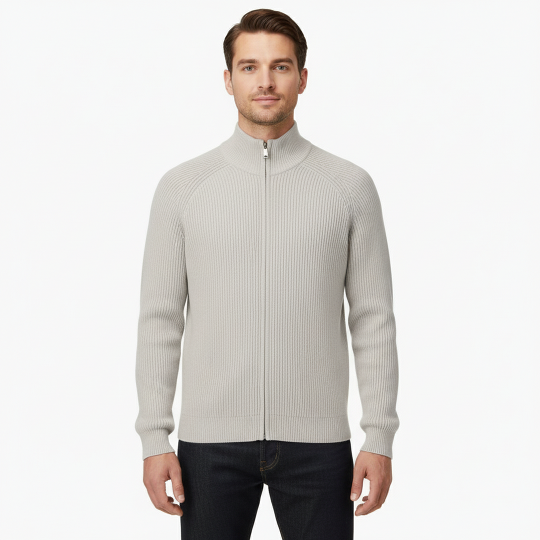 AMALFI Wollgilet mit durchgehendem Reißverschluss
