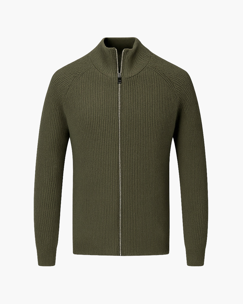 AMALFI Wollgilet mit durchgehendem Reißverschluss