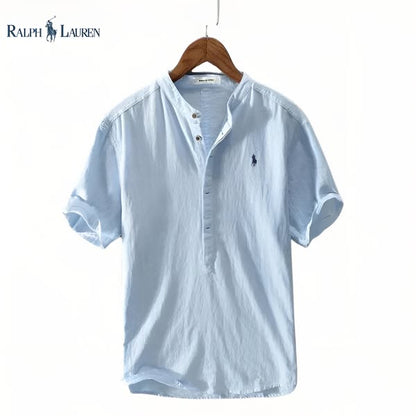 Herren-Henley-Shirt aus Leinen – Zeitlose Eleganz & maximaler Komfort