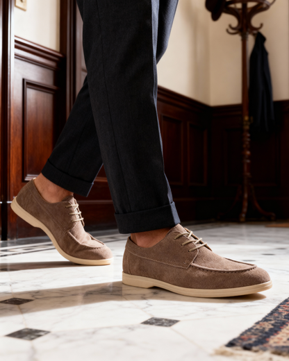 Premium-Wildlederschnürschuhe