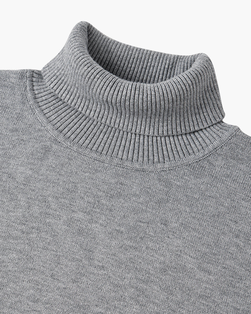 JANGSAN Rollkragenpullover aus Merinowolle